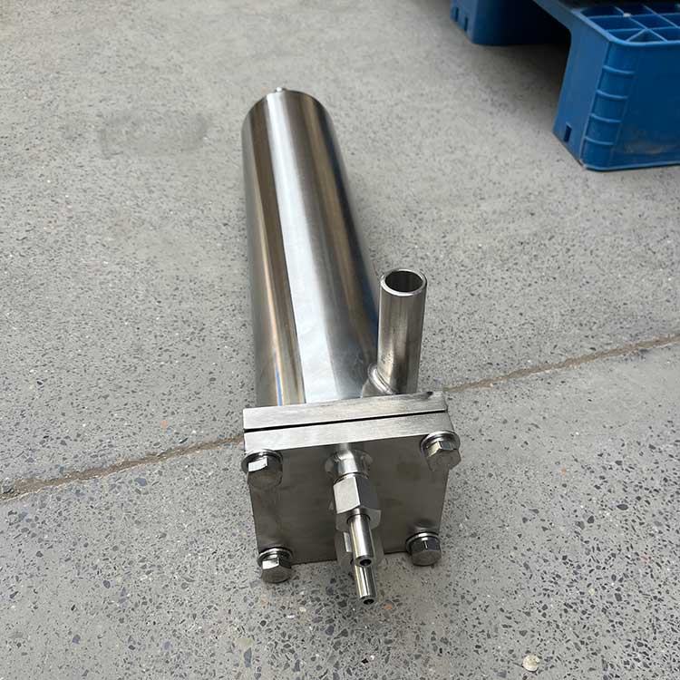 華豫供應水樣冷卻器 不銹鋼材質(zhì) 內(nèi)置盤管 電廠取樣裝置